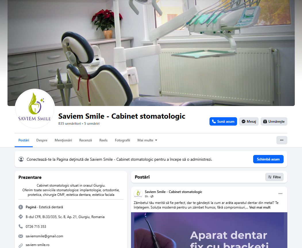 Promovare Pagină Facebook 31 saviem smile