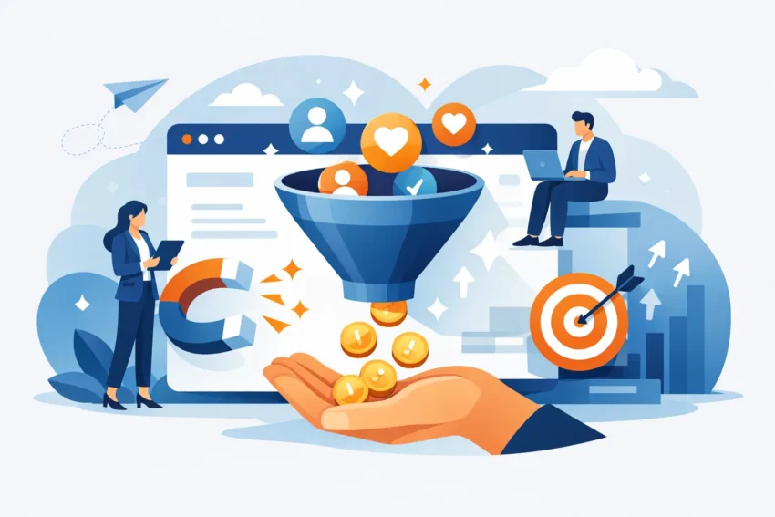 Landing page pentru leaduri care convertesc