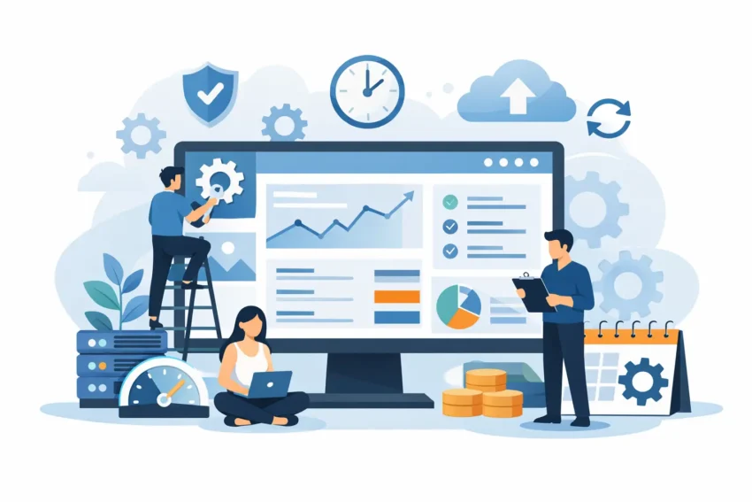Ce include administrarea website lunar