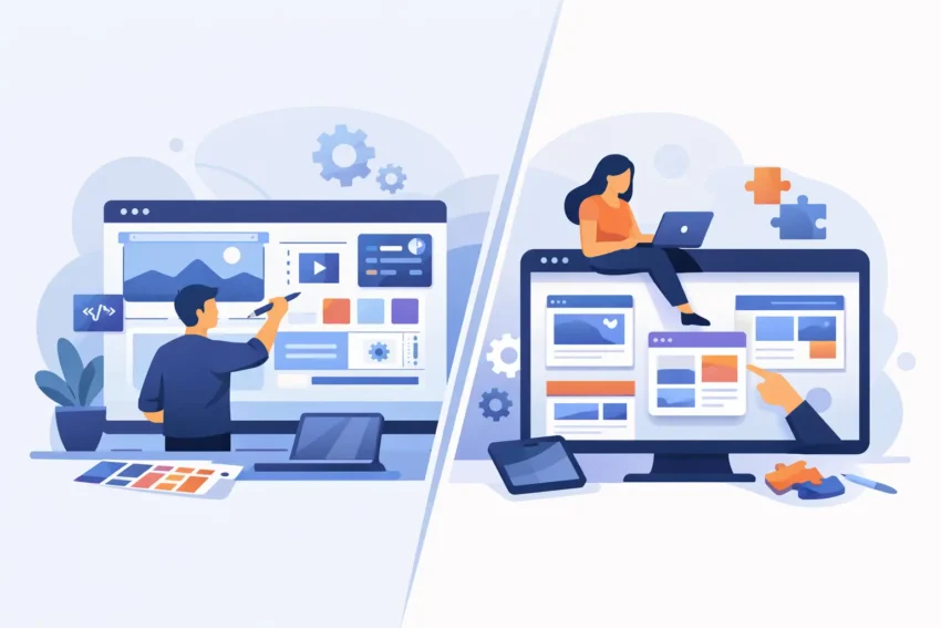 Site custom versus template: ce alegi?