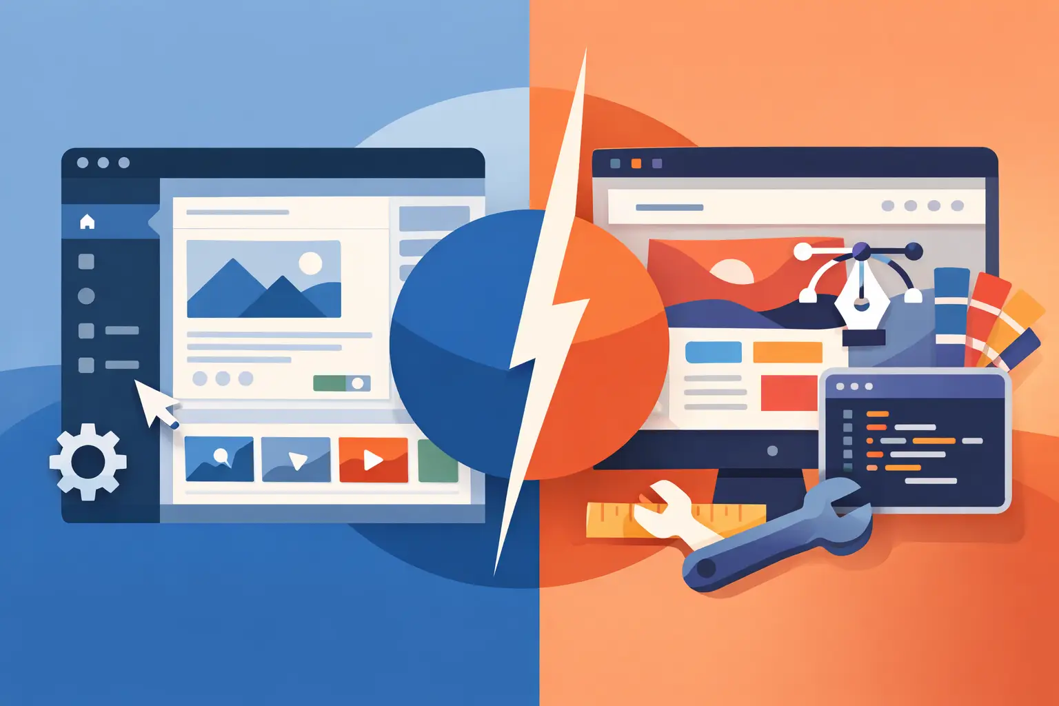 wordpress vs custom website ce alegi featured
